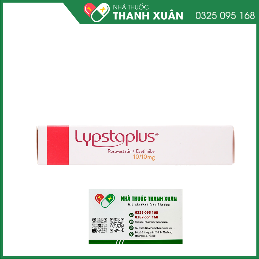 Lupstaplus 10/10mg điều trị tăng cholesterol máu nguyên phát